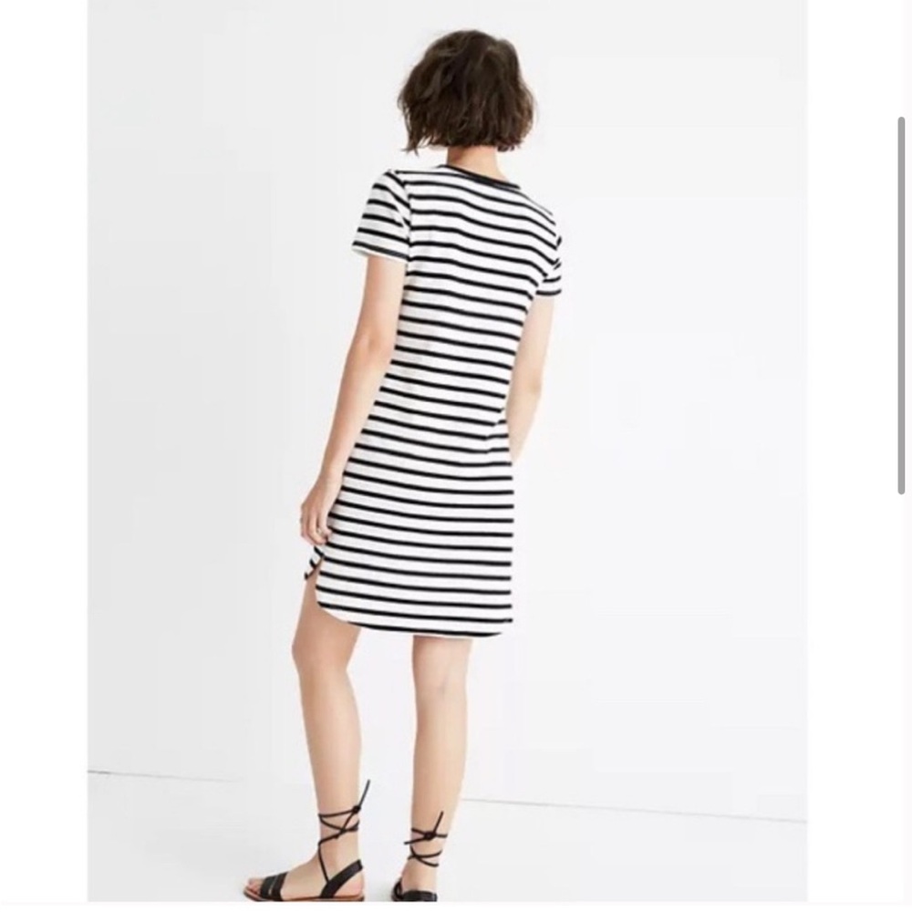 NWT MADEWELL STRIPED RINGER DRESS - Picture 4 of 14
